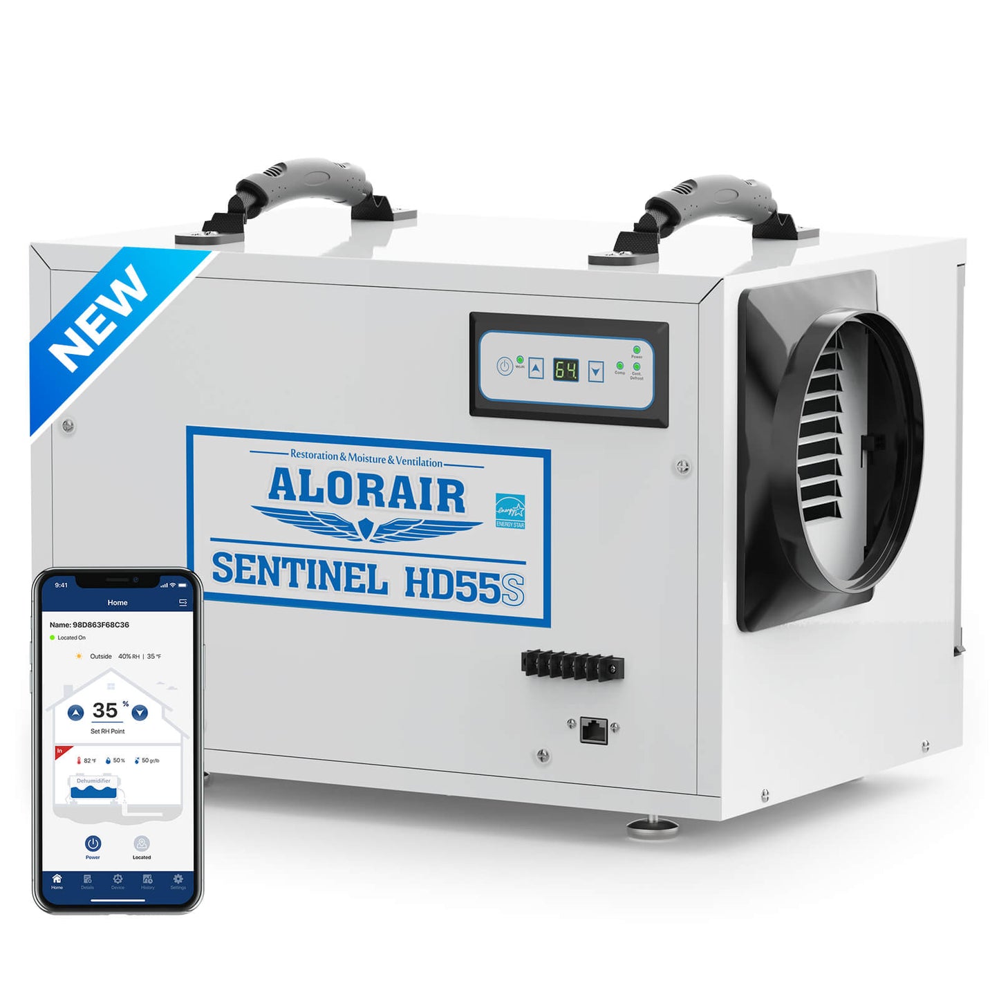 AlorAir® Sentinel HD55S Dehumidifier