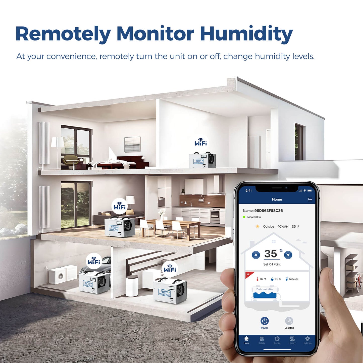 AlorAir® Sentinel HD55S Dehumidifier