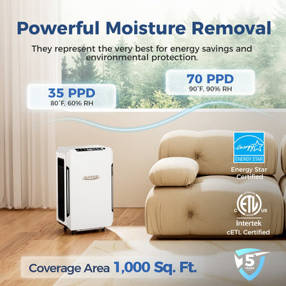 AlorAir® Sentinel Pro 35X Dehumidifier