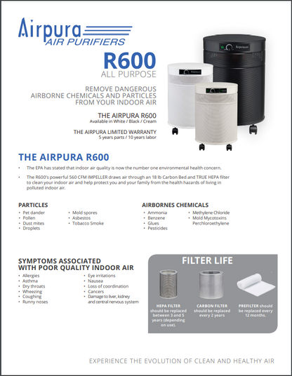 R600 - Everyday Use Air Purifier